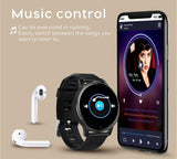 Q20 metalen band ultra-dunne horloge 1.3 "HD smart watch hartslag bloeddruk monitoring voor Android IOS smart watch PK Q8 KW10