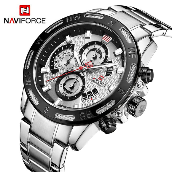 NAVIFORCE Nieuwe Mannen Horloges Top Brand Fashion Sport Horloges Heren Waterdicht Luxe Quartz Horloge Mannelijke Klok Relogio Masculino