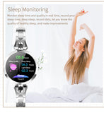 AK15 Vrouwen smart watch mode stalen horloge waterdicht horloge hartslag stap fitness tracker voor Android IOS dames horloges PK H8