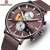 NAVIFORCE Top Horloge Mannen Merk Luxe Mode Quartz Heren Horloges Waterdichte Sport Stalen Militaire Polshorloge Relogio Masculino