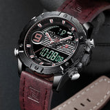 NAVIFORCE Heren Horloges Top Luxe Merk Mannen Mode Toevallige Quartz LED Digitale Horloge Man Militaire Waterdichte Sport Klok