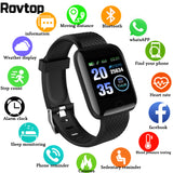 Smart Horloge Mannen Bloeddruk Waterdichte Smartwatch Vrouwen Hartslagmeter Fitness Tracker Horloge Sport Voor Android IOS