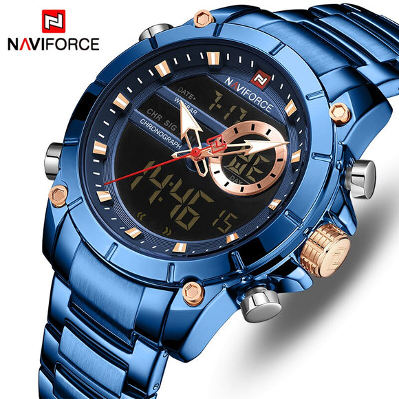 Mannen Horloges NAVIFORCE Top Merk Luxe Mode Militaire Quartz Heren Horloge Waterdicht Sport heren Polshorloge Relogio Masculino