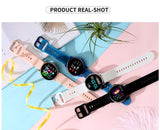 Vrouwen DT88 Smart polsbandje Vrouwelijke 1.22 "HD Kleur Vrouwen Smartwatch Hartslag Bloeddruk Zuurstof Waterdichte Klok zwemmen waaks