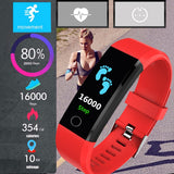 Hartslag Smart Armband Druk Smart horloge Band Fitness Tracker Stappenteller Polsband voor ios android mannen Sport Horloge