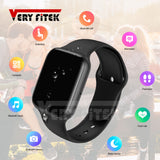 VERYFiTEK AW5 Full Touch Screen Smart Horloge Dial Antwoord Call Fitness Tracker IP67 ECG Hartslagmeter Mannen Vrouwen Smartwatch