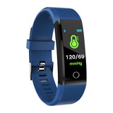 Hartslag Smart Armband Druk Smart horloge Band Fitness Tracker Stappenteller Polsband voor ios android mannen Sport Horloge