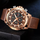 ARMIFORCE Mannen Horloges Fashion Brand Luxe Quartz Horloge Heren Lederen Chronograaf Sport Horloge Mannelijke Klok Relogio Masculino