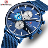 NAVIFORCE Top Horloge Mannen Merk Mode Luxe Quartz Heren Horloges Waterdichte Sport Stalen Militaire Polshorloge Relogio Masculino