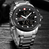 NAVIFORCE Top Luxe Merk Mannen Horloge Nieuwe Sport Fashion Quartz Horloge Waterdicht Rvs Mannen Kijken Relogio Masculino