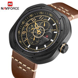 2018 Top Merk Luxe NAVIFORCE Horloge Mannen Mode Sport Quartz Horloges mannen Lederen Waterdichte Hand Klok Relogio Masculino