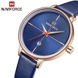 Top Brand NAVIFORCE Vrouwen Luxe Horloges Casual Lederen Waterdichte vrouwen Horloges Nieuwe Fashion Design Klok Relogio Feminino