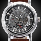 Winnaar Skeleton Man Relogio Masculino Luxe Automatische Horloge Designer Analoge Lederen Casual Horloge Militaire Mannen Mechanisch Horloge