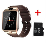 ABAY SmartWatch DZ09 Smart Horloge Ondersteuning Bluetooth SIM TF Card Passometer Met Batterij Horloges Voor Andriod Telefoon PK Y1 Q18