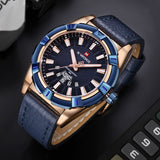 NAVIFORCE Mannen Horloges Top Merk Luxe Lederen Quartz Horloge mannen Datum Sport Pols Horloges Mannelijke Analoge Klok Relogio Masculino