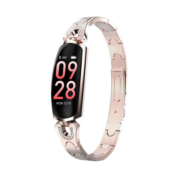 Nieuwe AK16 Smart horloge Vrouwen Lady Fashion Hartslag Bloeddruk Smart Armband Fitness Tracker SmartWatch Band voor Android IOS