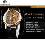 Forsining Mannen Horloges 2017 Luxe Merk Retro Opengewerkte Dial Design Fashion Romeinse Aantal Mechanische Horloges Zwarte Band