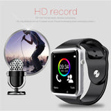 A1 Horloge Bluetooth Smart Horloge Sport Stappenteller Met SIM Camera Smartwatch met Gift Box voor Android iPhone PK iwo 8 GT08 V8