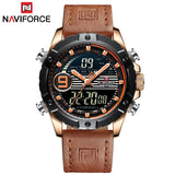 NAVIFORCE Heren Horloges Top Luxe Merk Mannen Mode Toevallige Quartz LED Digitale Horloge Mannelijke Militaire Waterdichte Sport Klok