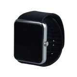 GT08 mode Android smart watch met stap teller wekker Bluetooth oproep informatie herinnering voor xiaomi smart phone horloge