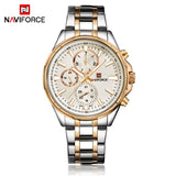 NAVIFORCE Mannen Klassieke Quartz Horloge mannen Volledig Stalen Waterdichte Horloges Mannelijke Datum Business 24 Uur Klok Relogio Masculino