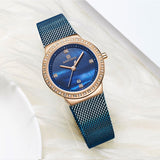 NAVIFORCE Mode Merk Vrouwelijke Quartz Horloge Rvs Mesh Riemen Elegante Dames Horloges Creatieve Luxe Dial Reloj Mujer