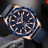 NAVIFORCE Mannen Horloges Top Merk Luxe Lederen Quartz Horloge mannen Datum Sport Pols Horloges Mannelijke Analoge Klok Relogio Masculino