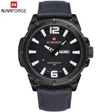 NAVIFORCE Luxe Merk Mannen Quartz Polshorloge mannen Nylon Militaire Sport Horloges Mannelijke Waterdicht Datum Klok Relogio Masculino