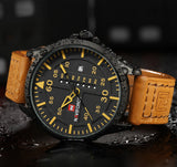 Top Luxe Merk NAVIFORCE Mannen Sport Horloges mannen Quartz Datum Klok Man Lederen Militaire Polshorloge Relogio Masculino