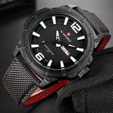 NAVIFORCE Mannen Militaire Quartz Horloges Mens Sport Waterdichte Horloges Mannelijke Nylon Strap Datum Analoge Klok Relogio Masculino