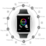 GEEN-GRENZEN A1 Horloge Bluetooth Smart Horloge Sport Stappenteller Met SIM Camera Smartwatch Voor Smartphone Rusland PK DZ09 iwo 8