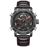 Heren Horloges Top Luxe Merk NAVIFORCE Mode Sport Horloge Mannen Digitale Quartz Klok Man Lederen Militaire Waterdicht Horloge