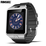 Rinsec DZ09 Smart Horloge met Camera Sim-kaart Slot Passometer Sleep Tracker Smart Anti-verloren Sedentaire Herinnering