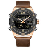 Mannen Horloge NAVIFORCE Nieuwe Luxe Fashion Quartz Horloges Heren Lederen Waterdicht Datum Week Analoge Klok Relogio Masculino