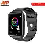 GEEN-GRENZEN Bluetooth A1 Smart Horloge Sport Horloge Ondersteuning 2G SIM TF Camera Smartwatch Voor Android Telefoon PK GT08 DZ09 iwo 8 Y1