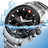 NAVIFORCE Top Luxe Merk Mannen Horloge Nieuwe Sport Fashion Quartz Horloge Waterdicht Rvs Mannen Kijken Relogio Masculino