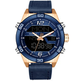 Nieuwe NAVIFORCE Top Merk Mannen Militaire Sport Horloges mannen Waterdichte Quartz Horloge Mannelijke Lederen Datum Klok Relogio Masculino