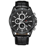 Top Merk  NAVIFORCE Mannen Horloges Lederen Sport Horloges Quartz heren Horloge Mannelijke Datum Waterdicht mens Klok Relogio Masculino