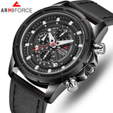 Top ARMIFORCE Luxe Merk Mannen Horloges Quartz Militaire Heren Lederen Sport Horloges fashion heren Horloge Waterdicht Klok