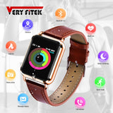 VERYFiTEK Business Smart Horloge Hartslagmeter Bloeddruk Fitness Armband Horloge Mannen Vrouwen Smartwatch voor IOS Android