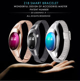 ABAY Z18 Smart Armband Band Bloed Zuurstof Hartslag Oproep herinnering Luxe Mode Smart band Polsband Polshorloge voor Vrouw