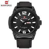 NAVIFORCE Mannen Militaire Quartz Horloges Mens Sport Waterdichte Horloges Mannelijke Nylon Strap Datum Analoge Klok Relogio Masculino