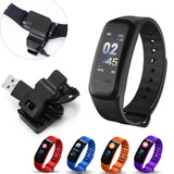 Rovtop C1Plus Smart Armband Kleur Scherm Bloeddruk Fitness Tracker Hartslagmeter Smart Band Sport voor Android IOS