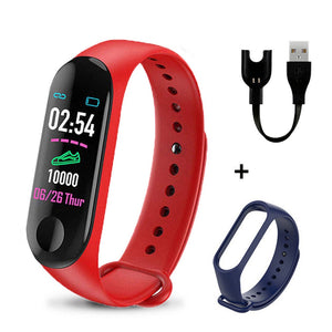 M3plus Smart Polsbandje Slimme Armband met Vervanging Bandjes Smart Band Hartslag Activiteit Fitness Tracker Smart Horloge M3 Pro