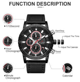 ARMIFORCE TOP Merk Luxe Mannen Horloges Quartz Heren Lederen Horloges Zakelijke mannen Horloge Sport Datum Klok Relogio Masculino