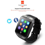 VERYFiTEK Bluetooth Smart Horloge Mannen Vrouwen Smartwatch Q18 Relogio Ondersteuning TF Sim Card Camera voor Android Telefoon Passometer Horloges