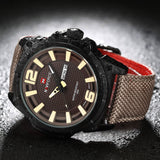 2016 Luxe Merk Mannen Sport Horloges mannen Quartz Uur Dial Datum Klok Man Army Militaire Waterdicht Fashion Casual Pols horloge