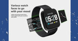 Gratis verzending sport smart watch G12 IP67 waterdicht hartslag fitness stappenteller mannen vrouwen horloge PK P68 smartwatchs Android IOS