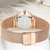 NAVIFORCE Elegante Dame Quartz Horloge Waterdicht Unieke Ontwerp Vrouwelijke Horloge Rose Gold Luxe Vrouwelijke Klok Klassieke Reloj Mujer