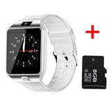 ABAY SmartWatch DZ09 Smart Horloge Ondersteuning Bluetooth SIM TF Card Passometer Met Batterij Horloges Voor Andriod Telefoon PK Y1 Q18